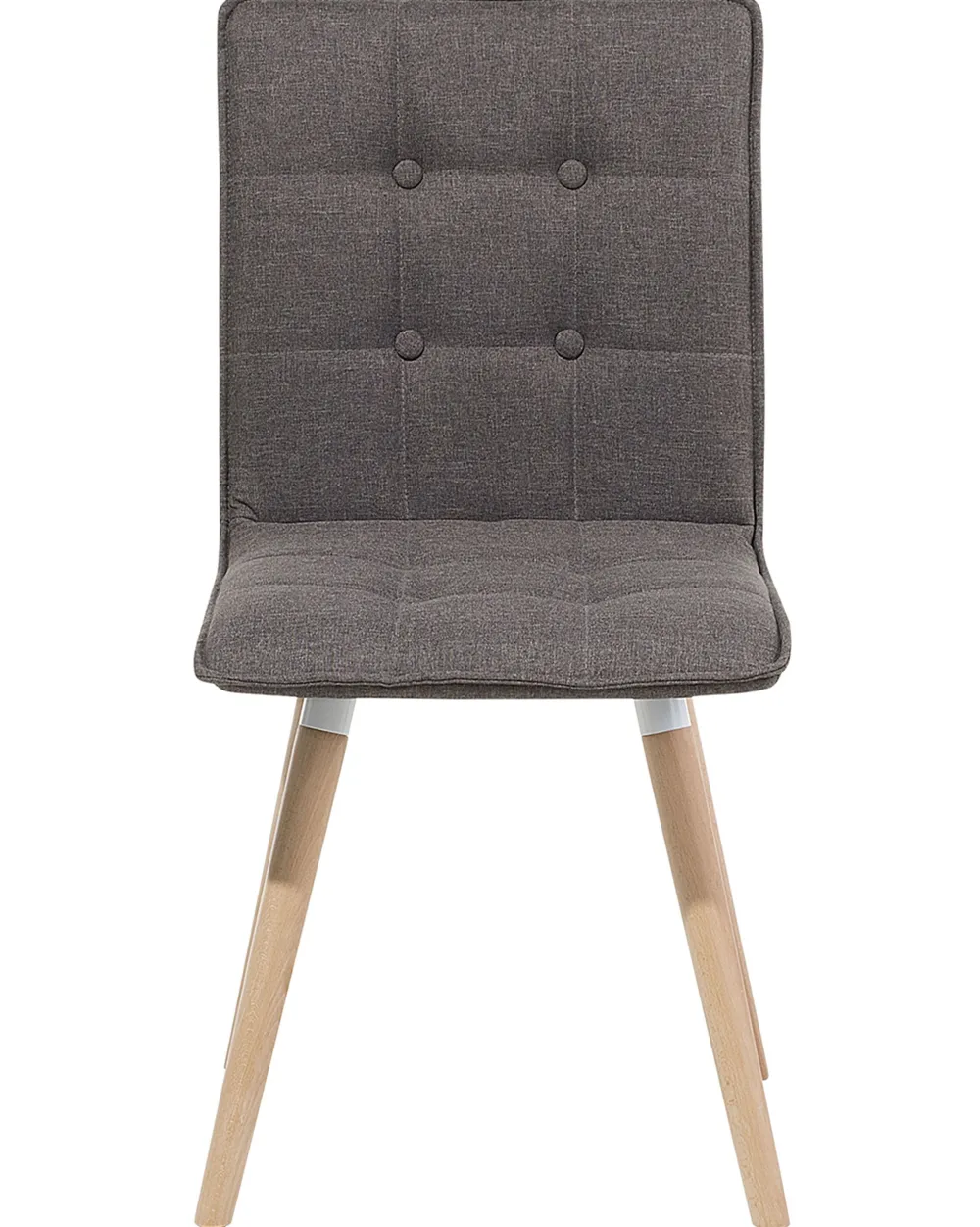 Tuolit<Beliani Tuoli Kangas Ruskeanharmaa 2 Kpl Brooklyn