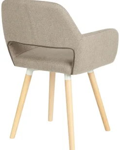 Tuolit<Beliani Tuoli Kangas Ruskeanharmaa 2 Kpl Chicago