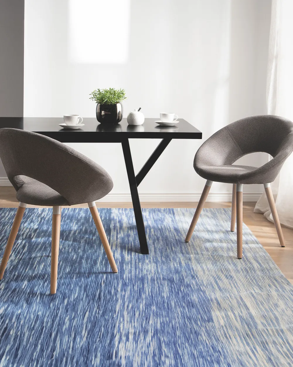 Tuolit<Beliani Tuoli Kangas Ruskeanharmaa 2 Kpl Roslyn