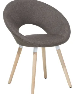 Tuolit<Beliani Tuoli Kangas Ruskeanharmaa 2 Kpl Roslyn