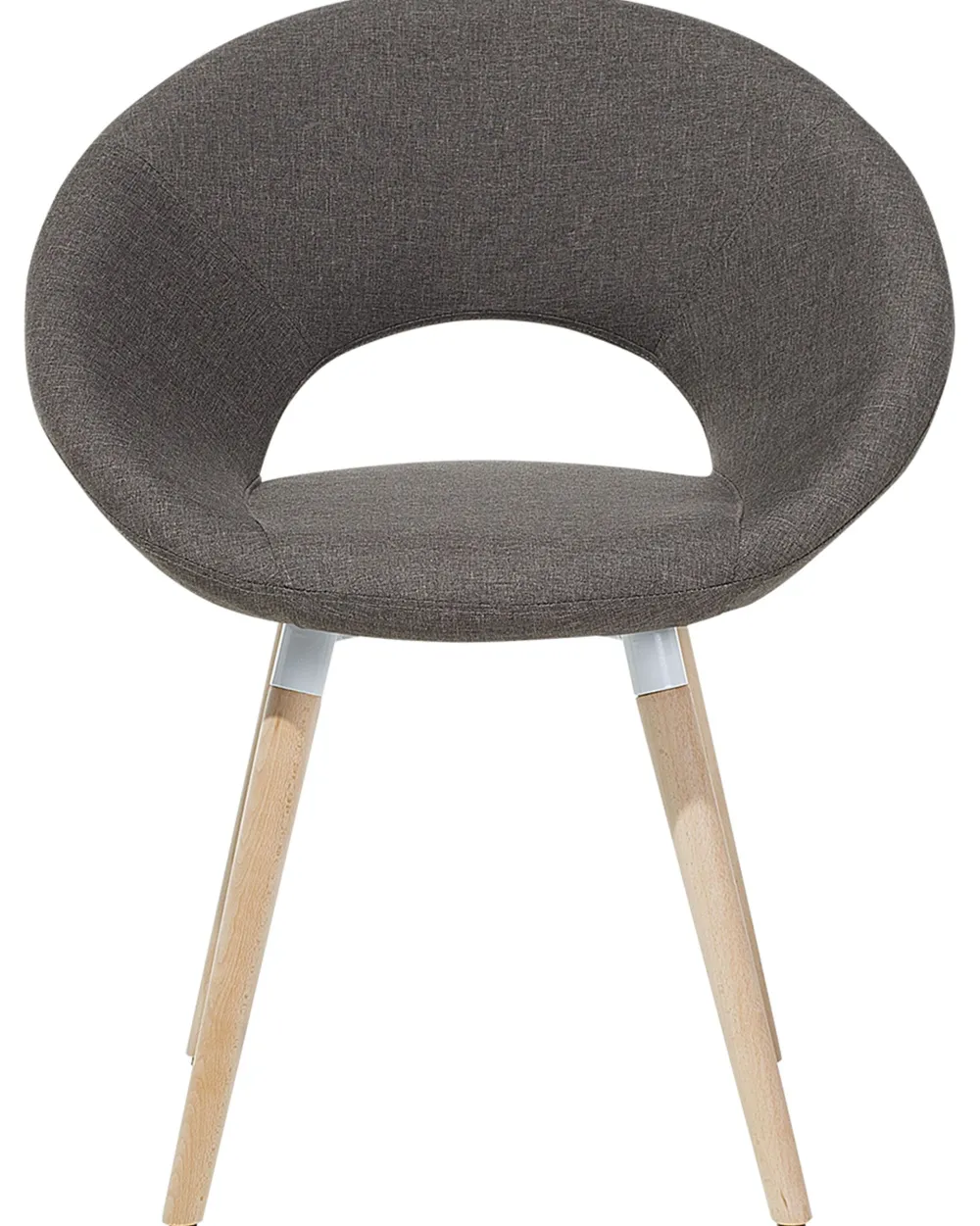 Tuolit<Beliani Tuoli Kangas Ruskeanharmaa 2 Kpl Roslyn