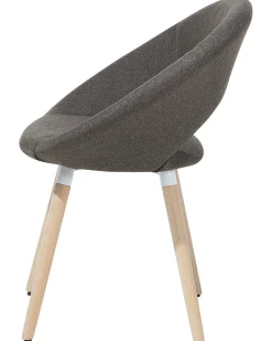 Tuolit<Beliani Tuoli Kangas Ruskeanharmaa 2 Kpl Roslyn