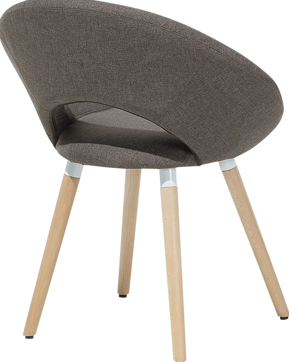 Tuolit<Beliani Tuoli Kangas Ruskeanharmaa 2 Kpl Roslyn