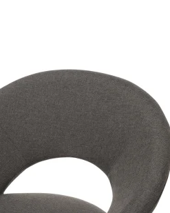 Tuolit<Beliani Tuoli Kangas Ruskeanharmaa 2 Kpl Roslyn