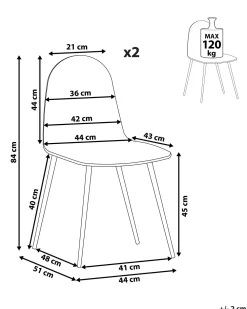 Tuolit<Beliani Tuoli Kangas Ruskeanharmaa 2 Kpl Bruce