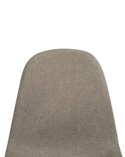 Tuolit<Beliani Tuoli Kangas Ruskeanharmaa 2 Kpl Bruce