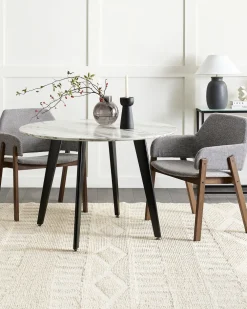 Discount Beliani Tuoli Kangas Tumma Puu/Harmaa 2 Kpl Albion