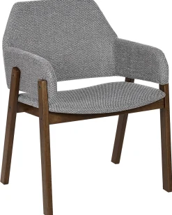 Discount Beliani Tuoli Kangas Tumma Puu/Harmaa 2 Kpl Albion