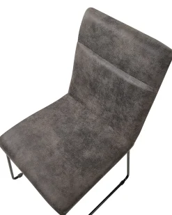 Tuolit<Beliani Tuoli Kangas Tummanharmaa 2 Kpl Nevada