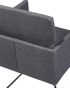 Clearance Beliani Tuoli Kangas Tummanharmaa 2 Kpl Gomez