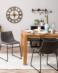 Tuolit<Beliani Tuoli Kangas Tummanharmaa 2 Kpl Batavia