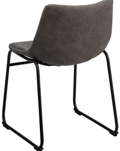 Tuolit<Beliani Tuoli Kangas Tummanharmaa 2 Kpl Batavia