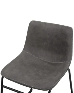 Tuolit<Beliani Tuoli Kangas Tummanharmaa 2 Kpl Batavia
