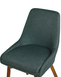 Discount Beliani Tuoli Kangas Tummanvihrea 2 Kpl Melfort