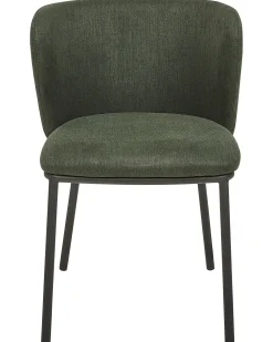 Outlet Beliani Tuoli Kangas Tummanvihrea 2 Kpl Mina