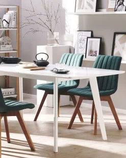 Flash Sale Beliani Tuoli Kangas Tummanvihrea 2 Kpl Calgary