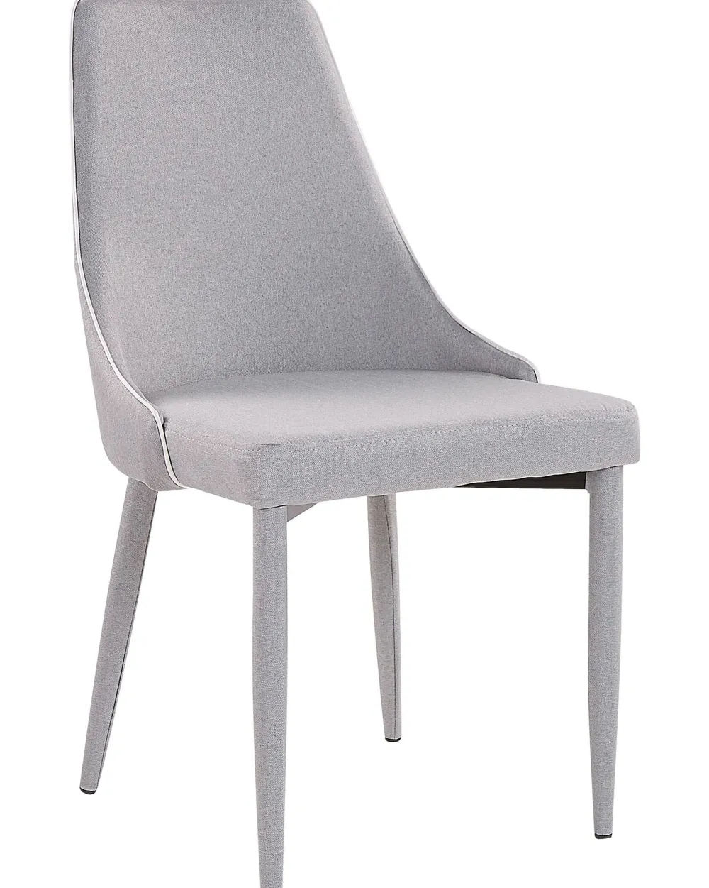 Tuolit<Beliani Tuoli Kangas Vaaleanharmaa 2 Kpl Camino