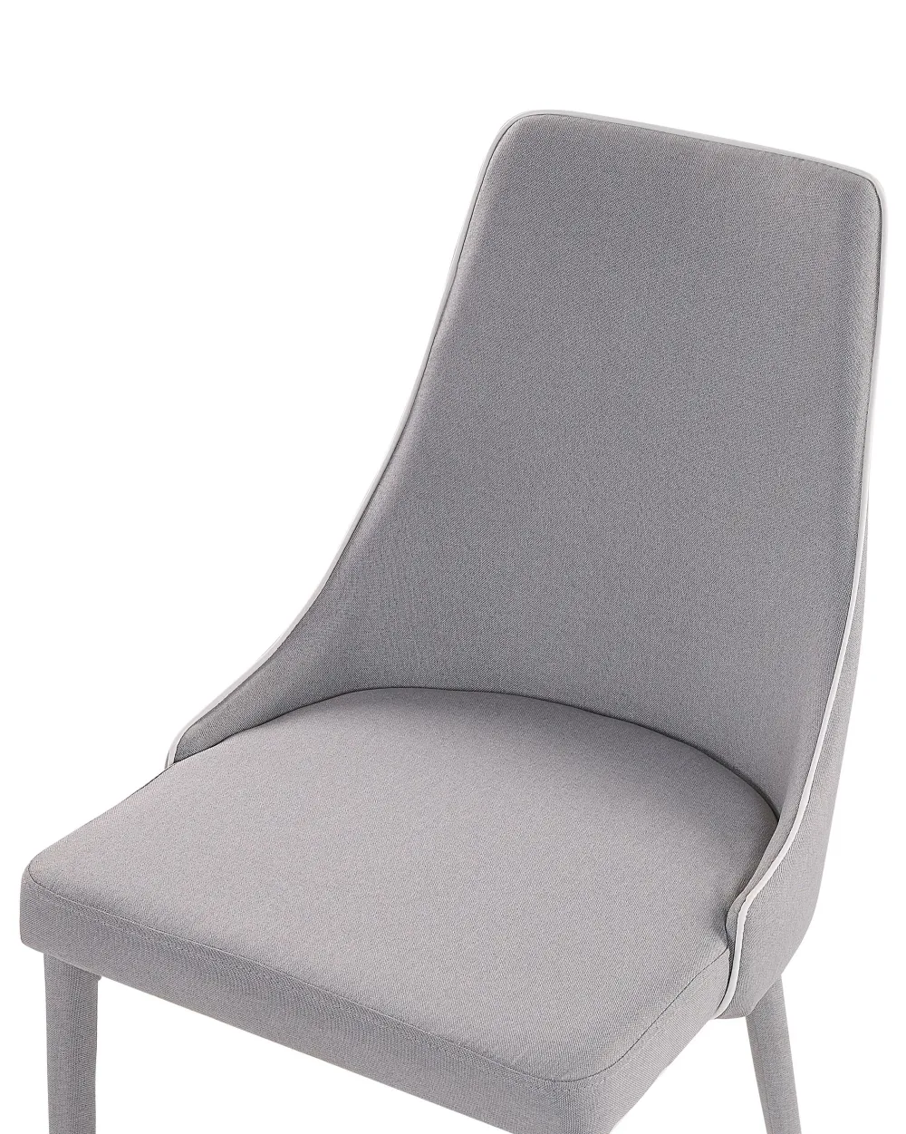 Tuolit<Beliani Tuoli Kangas Vaaleanharmaa 2 Kpl Camino