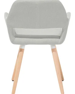Sale Beliani Tuoli Kangas Vaaleanharmaa 2 Kpl Chicago