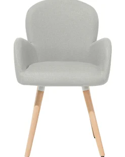 Tuolit<Beliani Tuoli Kangas Vaaleanharmaa 2 Kpl Brookville