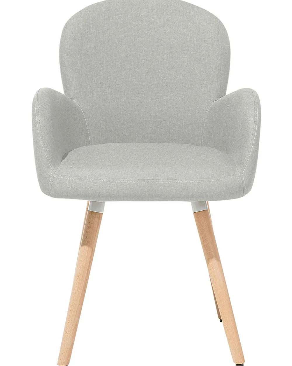 Tuolit<Beliani Tuoli Kangas Vaaleanharmaa 2 Kpl Brookville