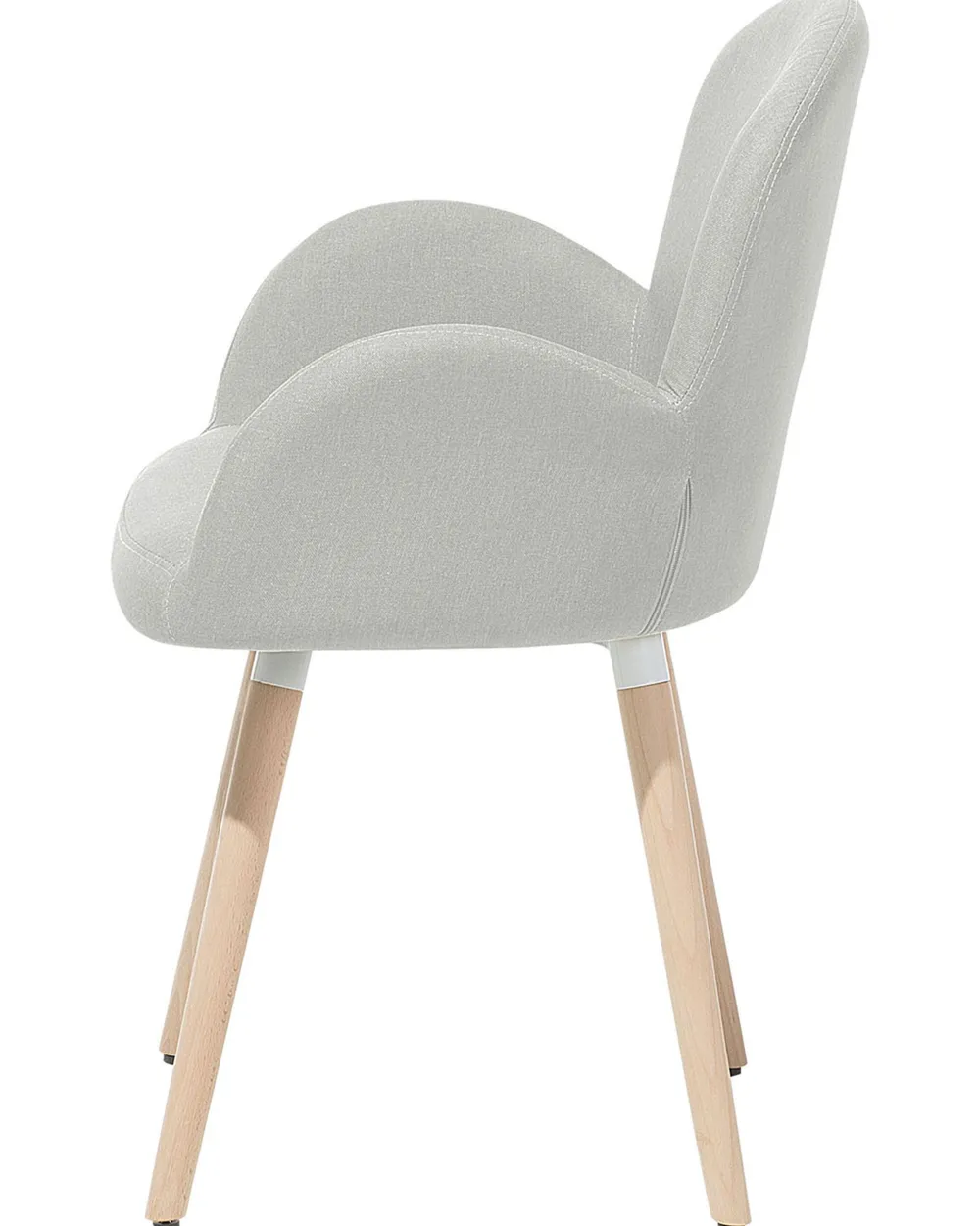 Tuolit<Beliani Tuoli Kangas Vaaleanharmaa 2 Kpl Brookville