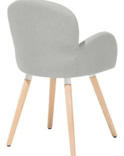 Tuolit<Beliani Tuoli Kangas Vaaleanharmaa 2 Kpl Brookville