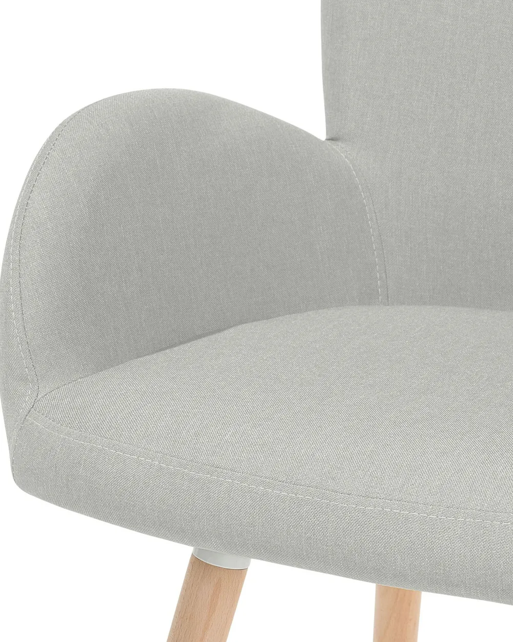 Tuolit<Beliani Tuoli Kangas Vaaleanharmaa 2 Kpl Brookville