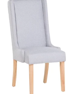 Flash Sale Beliani Tuoli Kangas Vaaleanharmaa 2 Kpl Chambers