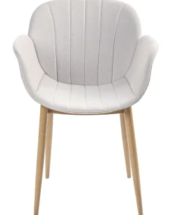 Tuolit<Beliani Tuoli Kangas Vaaleanharmaa 2 Kpl Alice