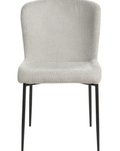 Outlet Beliani Tuoli Kangas Vaaleanharmaa 2 Kpl Ada