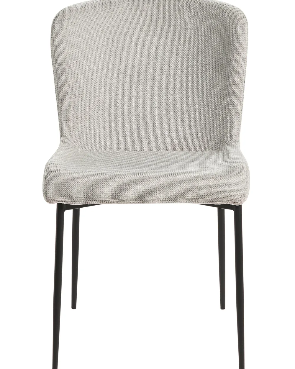 Outlet Beliani Tuoli Kangas Vaaleanharmaa 2 Kpl Ada