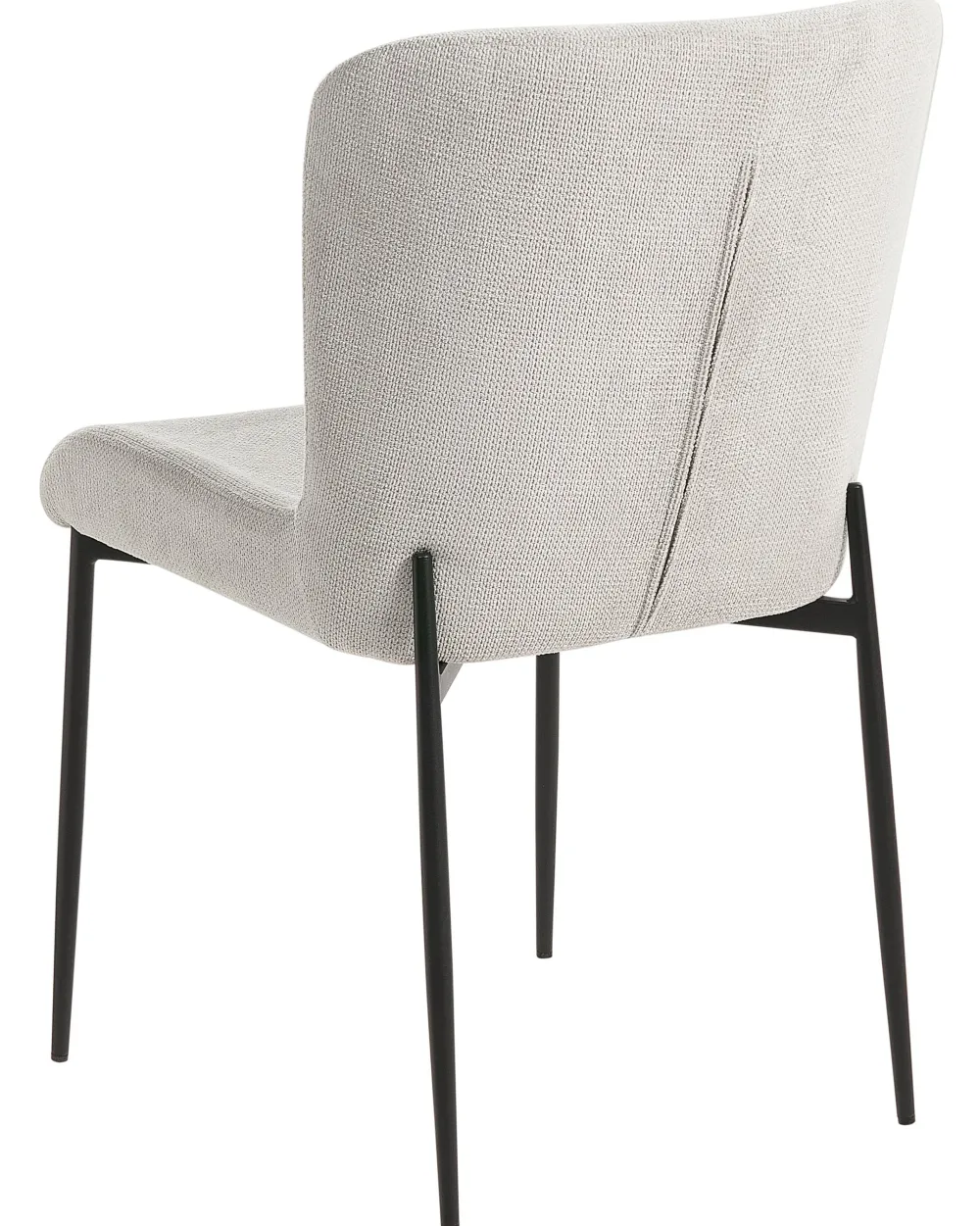 Outlet Beliani Tuoli Kangas Vaaleanharmaa 2 Kpl Ada