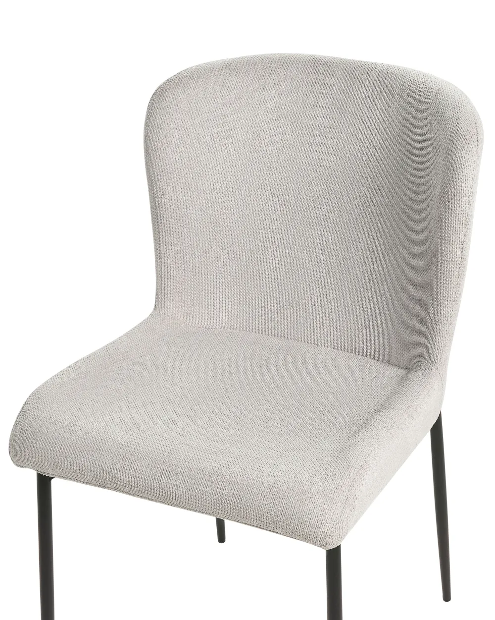 Outlet Beliani Tuoli Kangas Vaaleanharmaa 2 Kpl Ada