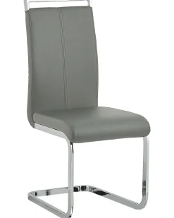 Online Beliani Tuoli Keinonahka Harmaa 2 Kpl Greedin