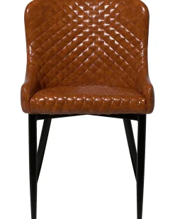 Tuolit<Beliani Tuoli Keinonahka Kullanruskea 2 Kpl Solano