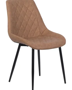 Tuolit<Beliani Tuoli Keinonahka Kullanruskea 2 Kpl Maribel