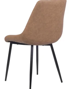 Tuolit<Beliani Tuoli Keinonahka Kullanruskea 2 Kpl Maribel