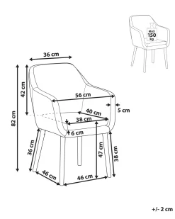 Online Beliani Tuoli Keinonahka Kullanruskea Yorkville