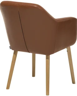 Online Beliani Tuoli Keinonahka Kullanruskea Yorkville