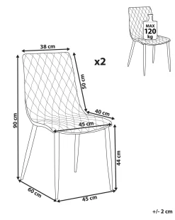 Tuolit<Beliani Tuoli Keinonahka Musta 2 Kpl Montana