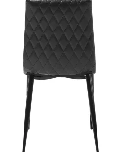 Tuolit<Beliani Tuoli Keinonahka Musta 2 Kpl Montana