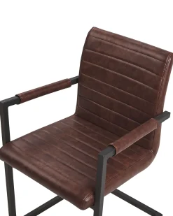 Online Beliani Tuoli Keinonahka Ruskea 2 Kpl Buford