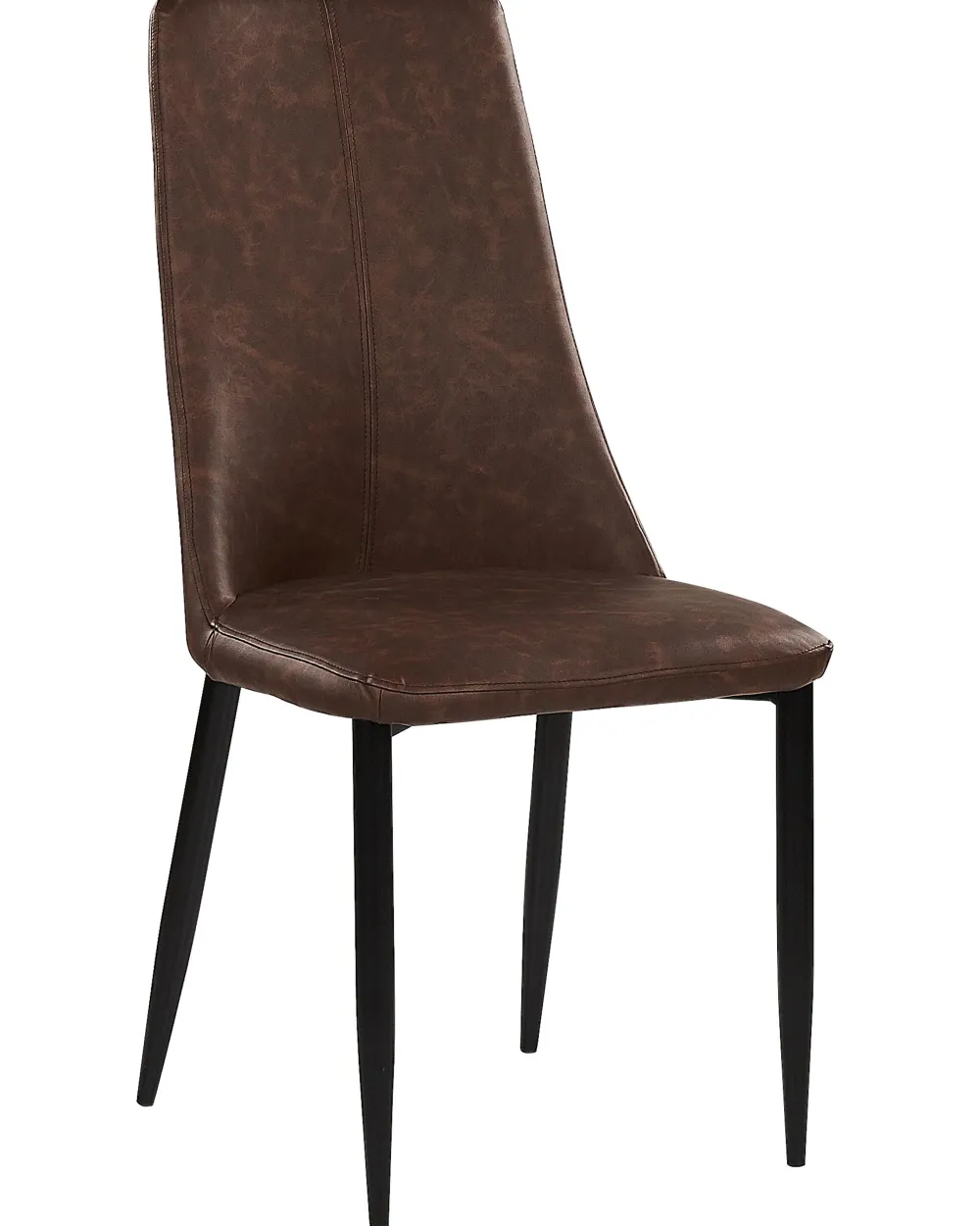 Fashion Beliani Tuoli Keinonahka Ruskea 2 Kpl Clayton