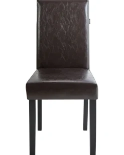 Tuolit<Beliani Tuoli Keinonahka Tummanruskea 2 Kpl Broadway