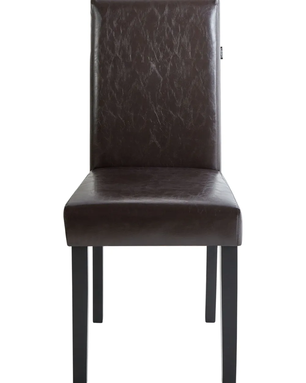 Tuolit<Beliani Tuoli Keinonahka Tummanruskea 2 Kpl Broadway
