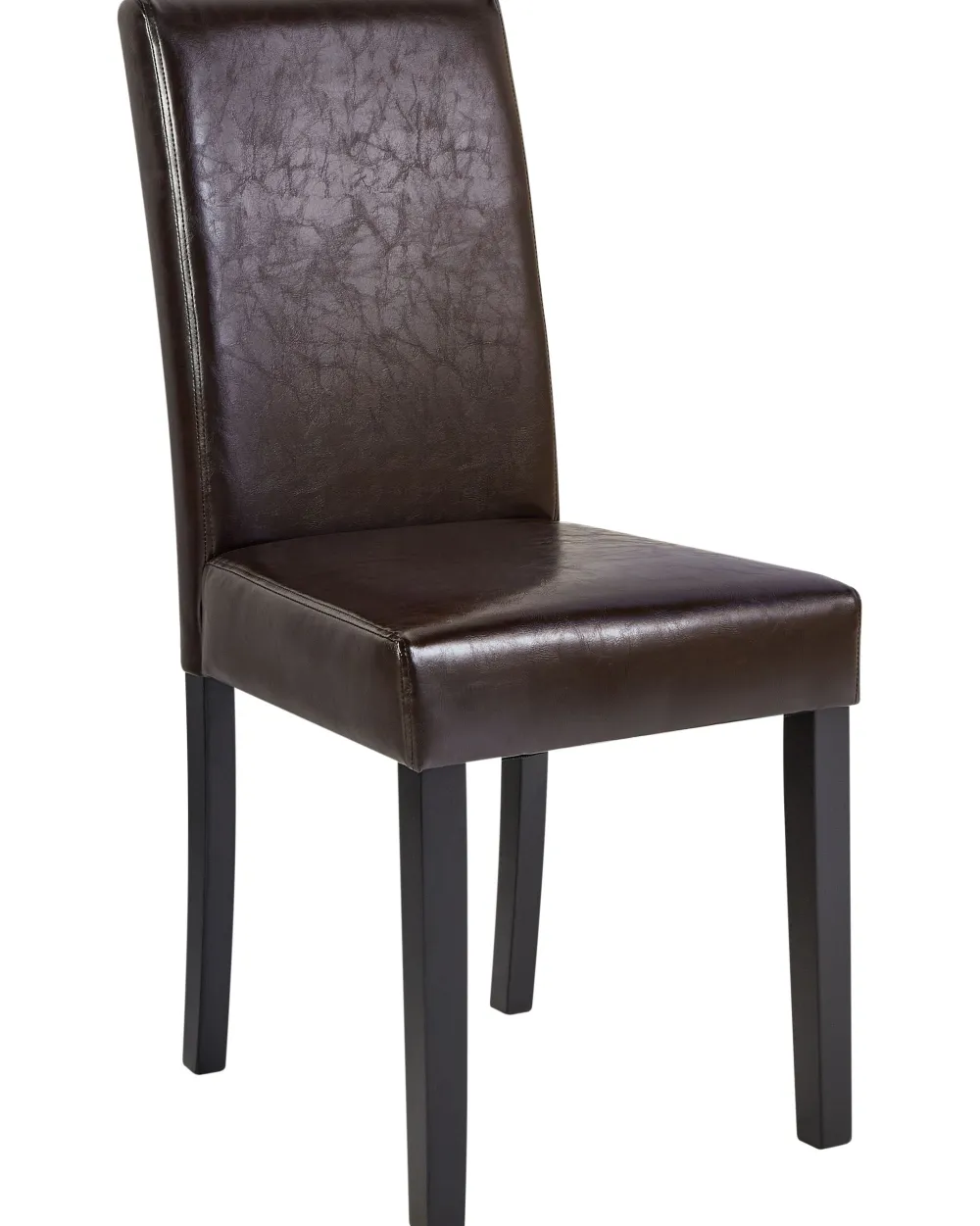 Tuolit<Beliani Tuoli Keinonahka Tummanruskea 2 Kpl Broadway