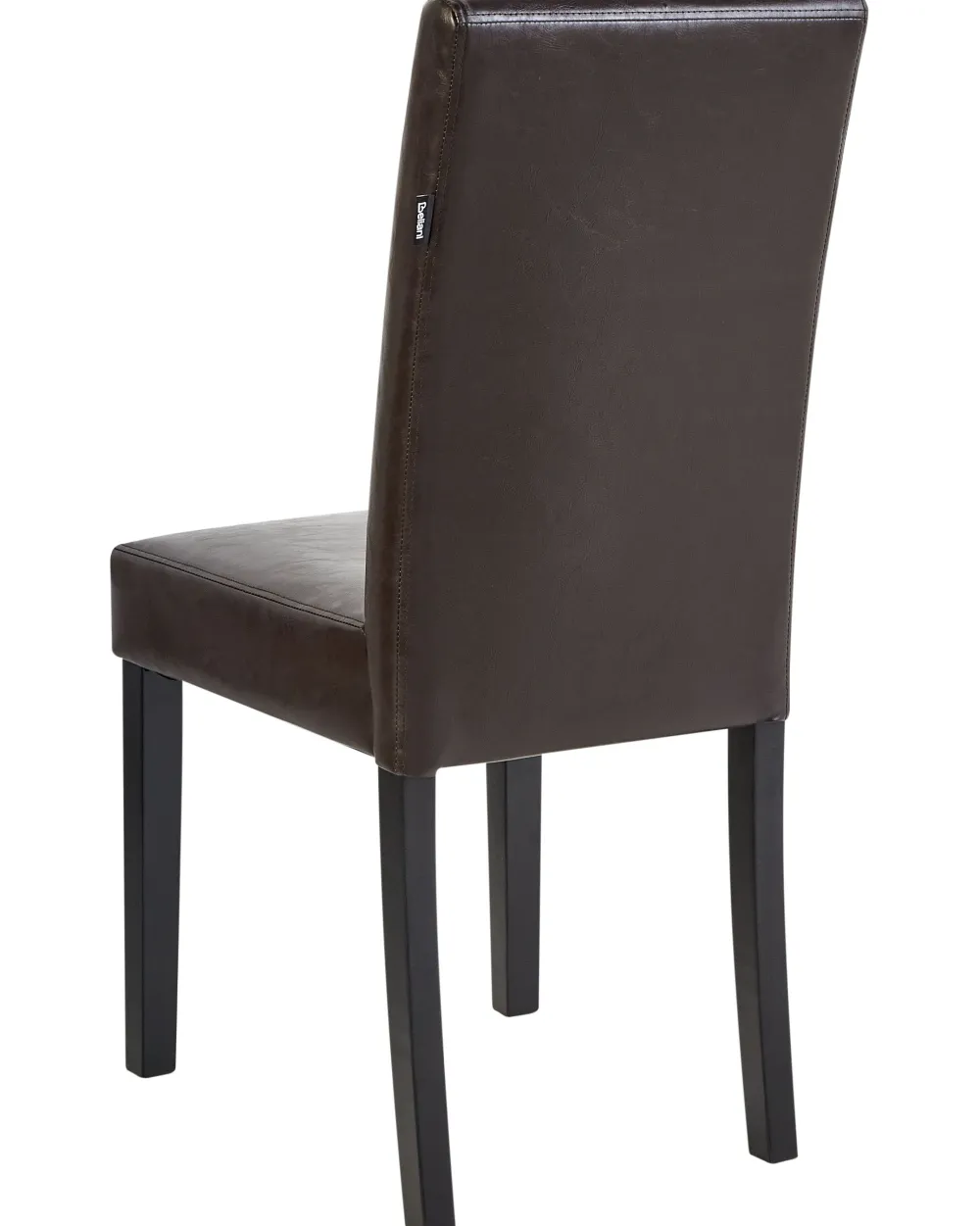 Tuolit<Beliani Tuoli Keinonahka Tummanruskea 2 Kpl Broadway