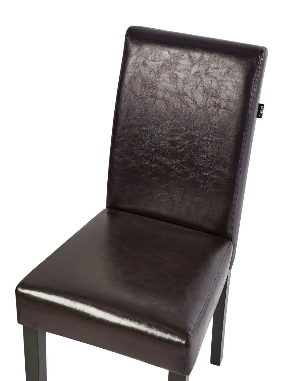 Tuolit<Beliani Tuoli Keinonahka Tummanruskea 2 Kpl Broadway