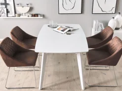 Cheap Beliani Tuoli Keinonahka Tummanruskea 2 Kpl Arcata